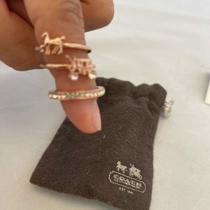 Coach stacking rings